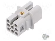 Connector: HDC; contact insert; female; EPIC H-D; PIN: 8; 10A; 60V LAPP