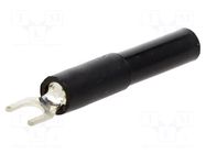 Connector: fork terminals; plug; 60VDC; 36A; black; 4.5mm; 30VAC ELECTRO-PJP