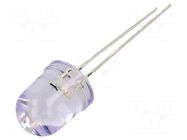 CRLED; blue (ice blue); 10mm; 10000mcd; 30°; Front: convex OPTOSUPPLY