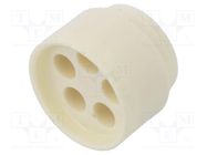 Insert for gland; 4mm; NPT1/2"; elastomer; Holes no: 5; -40÷100°C 