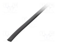 Hole and edge shield; PVC; L: 10m; black; H: 9mm; W: 6mm; industrial 