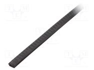 Hole and edge shield; PVC; L: 10m; black; H: 9mm; W: 6mm; industrial RST ROZTOCZE