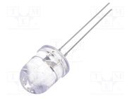 CRLED; 10mm; white cold; 12000mcd; 30°; Front: convex; 5.5÷20V OPTOSUPPLY