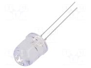 CRLED; green; 10mm; 12000mcd; 30°; Front: convex; 5.5÷20VDC OPTOSUPPLY