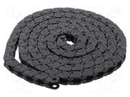 Cable chain; E03; Bend.rad: 10mm; L: 1000mm; Int.height: 5mm IGUS