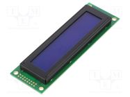 Display: LCD; alphanumeric; STN Negative; 20x2; 116x37x8.6mm; LED DISPLAY ELEKTRONIK