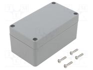 Enclosure: multipurpose; X: 65mm; Y: 115mm; Z: 55mm; ABS; light grey GAINTA