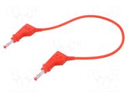 Connection cable; 32A; banana plug 4mm,both sides; Len: 0.25m STÄUBLI