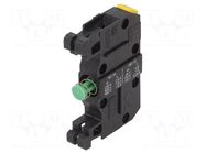 Contact block; 22mm; ST22; front fixing; screw terminals SPAMEL