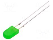 LED; rectangular; 2.43x5x8.6mm; yellow green; 100÷150mcd; 100° OPTOSUPPLY