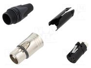 Connector: XLR; plug; female; PIN: 7; straight; for cable; soldering NEUTRIK