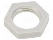 Nut; Thread: metric; polyamide; PMAFIX MN; grey; Pitch: 1.5; 22mm PMA