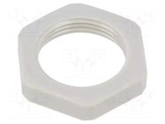 Nut; Thread: PG; polyamide; PMAFIX MN; grey; 30mm; Thread: PG16 PMA