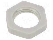 Nut; Thread: PG; polyamide; PMAFIX MN; grey; 22mm; Thread: PG9 PMA
