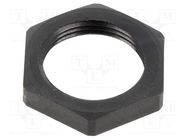 Nut; Thread: metric; polyamide; PMAFIX MN; -40÷105°C; black; 32mm PMA