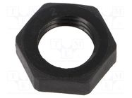 Nut; Thread: metric; polyamide; PMAFIX MN; -40÷105°C; black; 17mm PMA