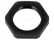Nut; Thread: PG; polyamide; PMAFIX MN; black; 60mm; Thread: PG36 PMA