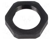 Nut; Thread: PG; polyamide; PMAFIX MN; black; 27mm; Thread: PG13,5 PMA