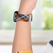 Braided Fabric Bracelet Strap Fabric Band for Apple Watch 42 / 44 / 45 / 49 mm - Orange, Hurtel