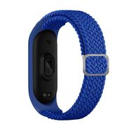 Strap Fabric replacement band strap for Xiaomi Mi Band 6 / 5 / 4 / 3 braided cloth bracelet blue, Hurtel