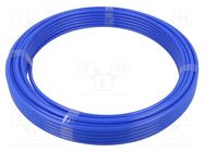 Pneumatic tubing; max.24bar; L: 25m; polyamide 6; Economy; blue PNEUMAT