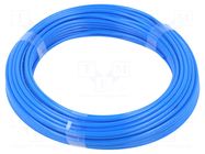 Pneumatic tubing; max.11bar; L: 25m; polyurethane; Flowmatik; blue PNEUMAT