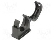 Bracket; polyamide 6; BFH; -40÷105°C; black; Size: 23 PMA