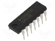 IC: analog switch; multiplexer; Ch: 4; Outputs: 1; DIP14; 3÷18VDC NTE Electronics