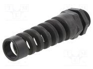 Cable gland; with strain relief; M25; 1.5; IP68; polyamide; black HUMMEL