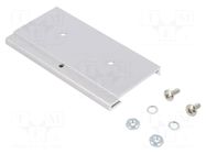 DIN rail mounting bracket; aluminium; 100mm; Rail: TS35 HAMMOND