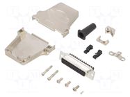 Connector: D-Sub; PIN: 25; plug; female; soldering; for cable; black ENCITECH