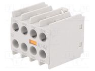 Auxiliary contacts; Series: METAMEC; Leads: screw terminals; IP20 LS ELECTRIC