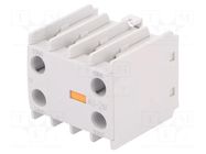 Auxiliary contacts; Leads: screw terminals; front; -5÷60°C; IP20 LS ELECTRIC