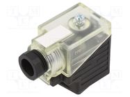 Connector: valve connector; plug; form A; 18mm; female; PIN: 3; 2+PE MURR ELEKTRONIK