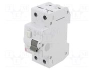 RCBO breaker; Inom: 20A; Ires: 30mA; Poles: 2; 230/400VAC; IP20; KZS ETI POLAM