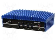 Industrial computer; 10÷35VDC; for wall mounting; Ethernet x4 AAEON