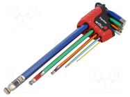 Wrench: hex key-set; spherical; MagicRing®; 9pcs. WIHA