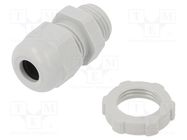 Cable gland; PG9; IP68; polyamide; light grey; V-TEC PG OBO BETTERMANN