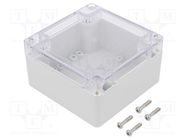 Enclosure: multipurpose; X: 100mm; Y: 100mm; Z: 55mm; polycarbonate GAINTA