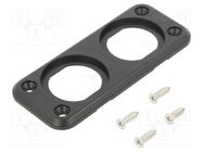 Car lighter socket housing; black SCI