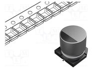 Capacitor: electrolytic; SMD; 47uF; 50VDC; Ø8x6.2mm; ±20%; 2000h SAMWHA