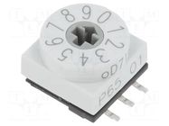 Encoding switch; DEC/BCD; Pos: 10; SMD; Rcont max: 80mΩ; P65 PTR HARTMANN