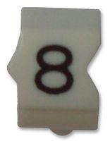 CABLE MARKER, E, SIZE12, 8, PK30