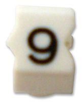 CABLE MARKER, E, SIZE6, 9, PK30