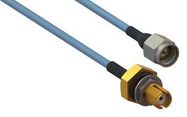 RF COAX CABLE, SMA PLUG-SMA BHD JACK, 6"