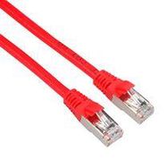 PATCH CABLE, RJ45 PLUG, 1 , RED