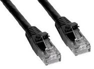 PATCH CABLE, RJ45 PLUG, 15 , BLACK