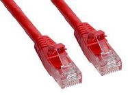 PATCH CABLE, RJ45 PLUG, 10 , RED