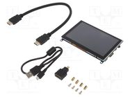 Display: TFT; 5"; 800x480; 121x89.48mm; RGB; Interface: HDMI,VGA WAVESHARE