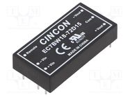 Converter: DC/DC; 20W; Uin: 8.5÷160V; Uout: 15VDC; Uout2: -15VDC CINCON